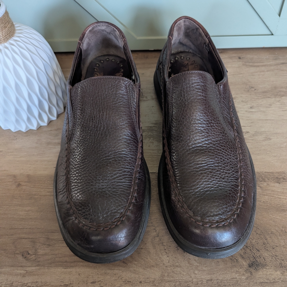 Mephisto Men’s Brown Leather Slip-On Shoes